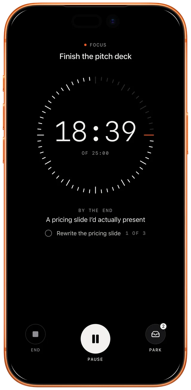 The focus timer